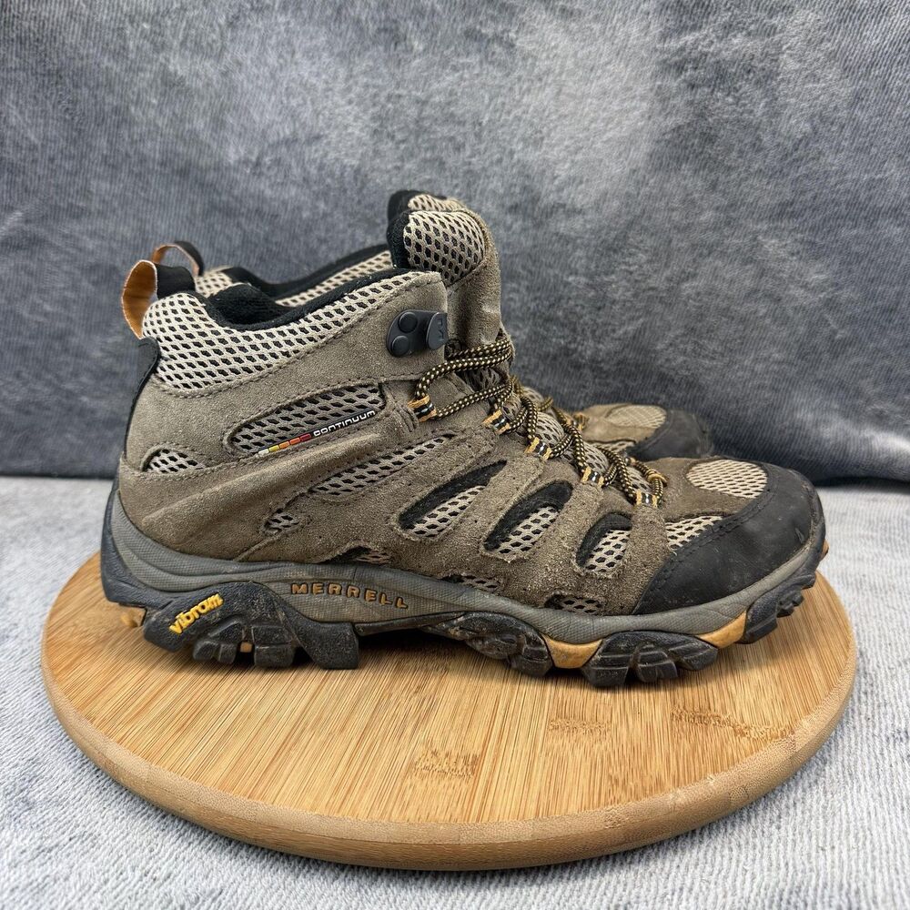 Merrell Moab Mid Ventilator Shoes Mens Size 9 Brown Trail Hiking Boots J86593